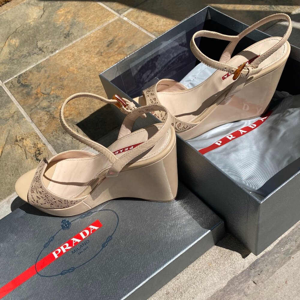 Prada Wedge Sandals - image 1